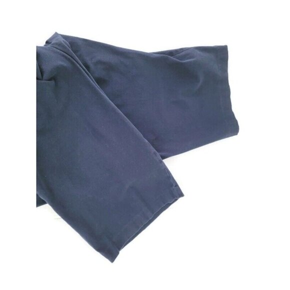 Chaps Womens Pants 22W Plus Capri Solid Blue Zip Slash Pocket Casual CAP48E - Picture 4 of 8